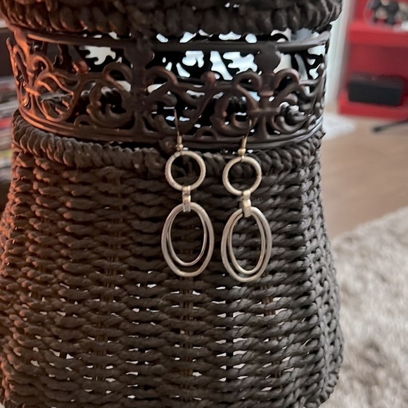 Silver Oval Loop Earrings! 💕🛍️ - Picture 5 of 6